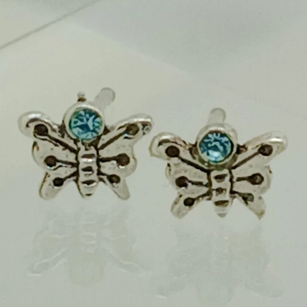 Vintage butterfly stud